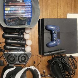 Playstation 4 With Complete PSVR Plus Extra
