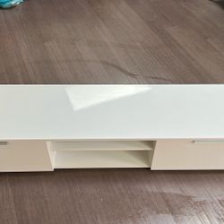 White Modern  TV Stand