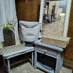 Side Tables, Laundry hamper, Picture, Baskets