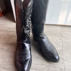 Dan Post Black Cowboy Boots 