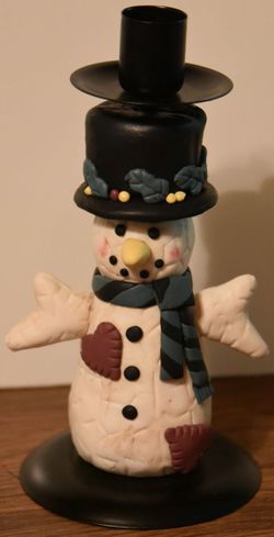 Snowman Candle Holder