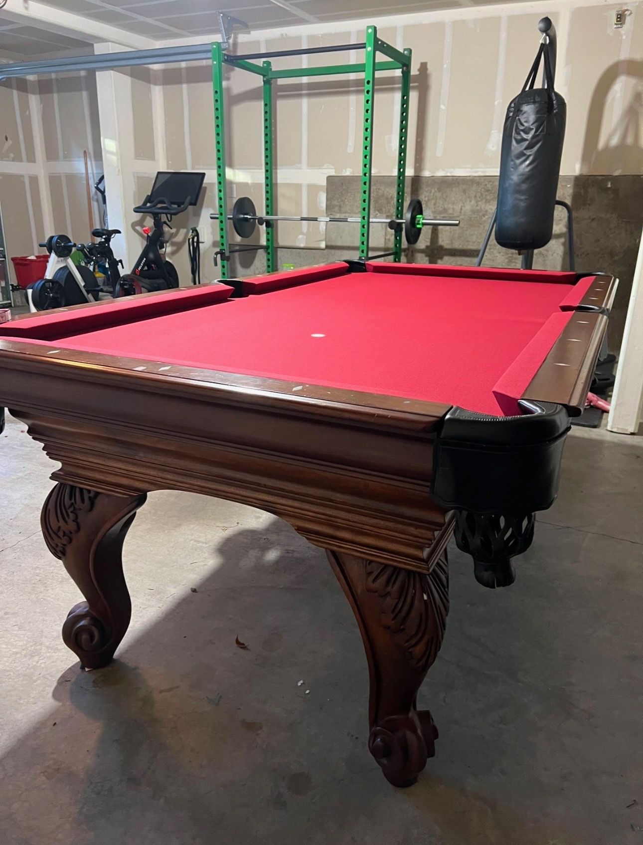 Pool Table Hand Carved OBO