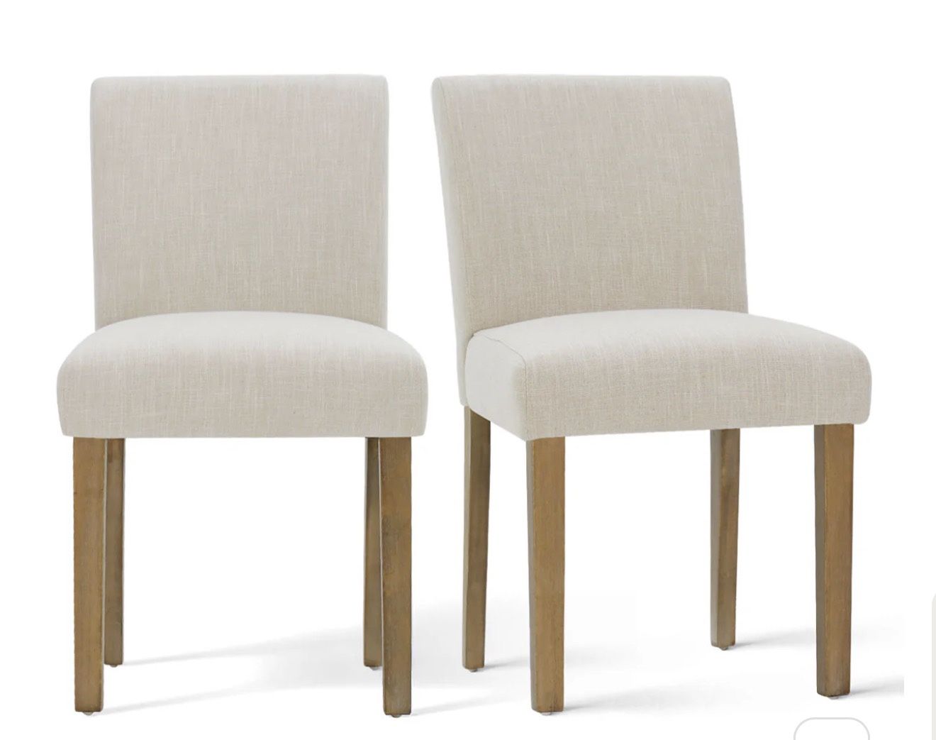 North Upholstered Dining Chair Beige (Set of 2)
