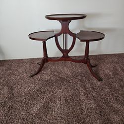 Antique Vintage 3 TIER Mahogany Table 