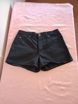 Vintage Gap Chino Shorts Womens 8 Black Button Fly 2 Inch Inseam Casual Classic
