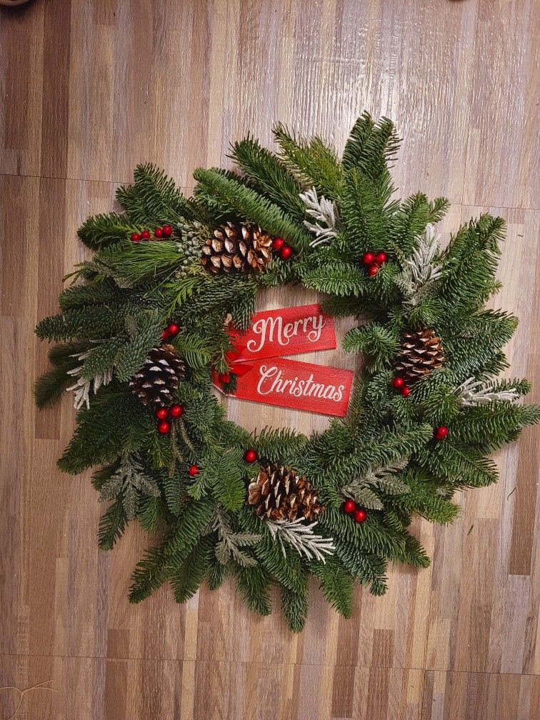 22in Real Wreaths For $22.