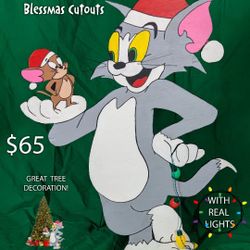 Blessmas Time Wood Cutout Decorations