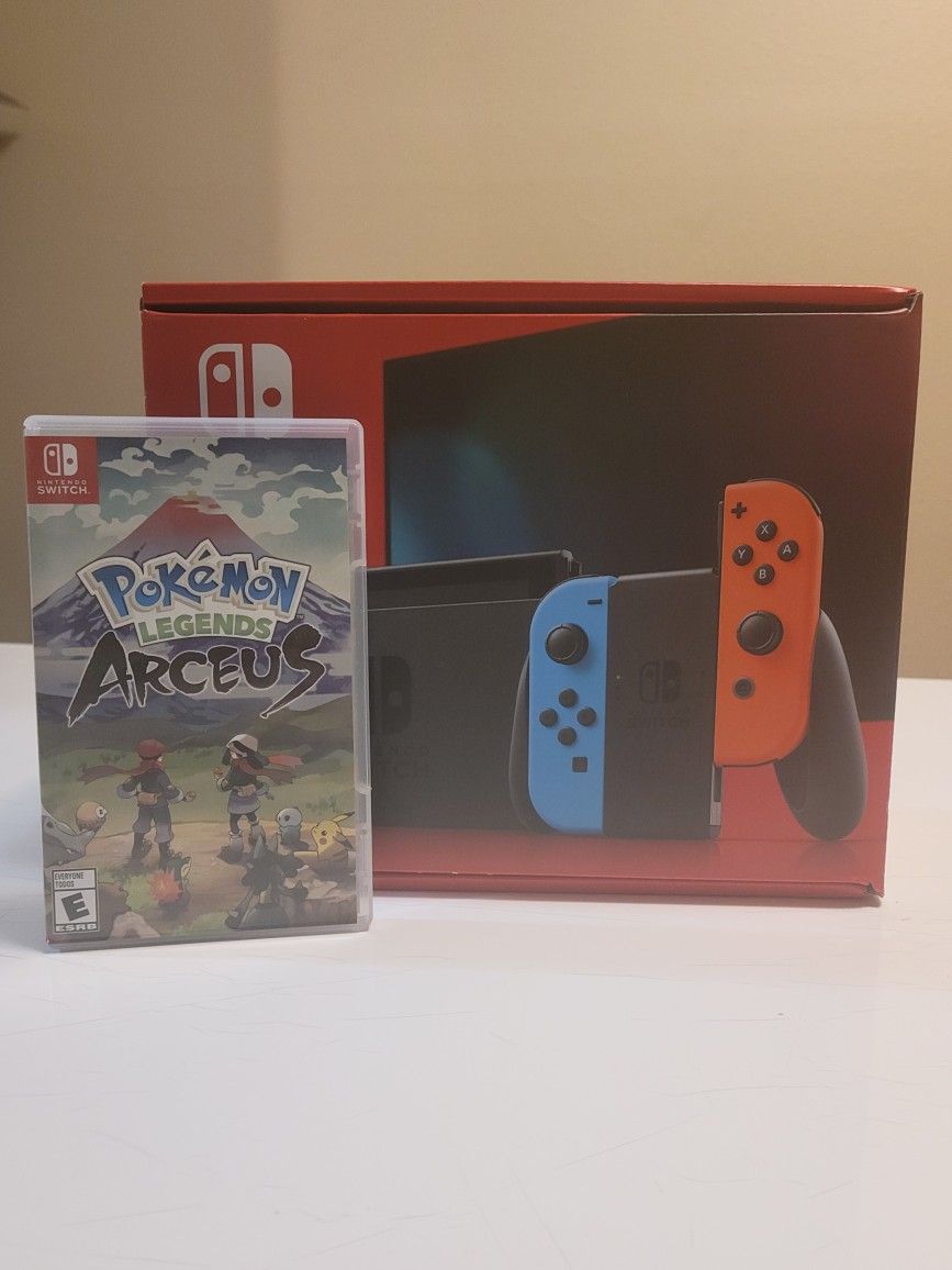 FREE DELIVERY: Nintendo Switch + Pokemon Legends of Arceus! + other in-switch games