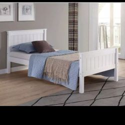 Brand New Alaterre Furniture Harmony White Platform Twin Bed