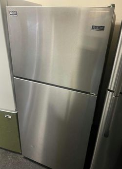 Stainless Steel Maytag Top Freezer Fridge