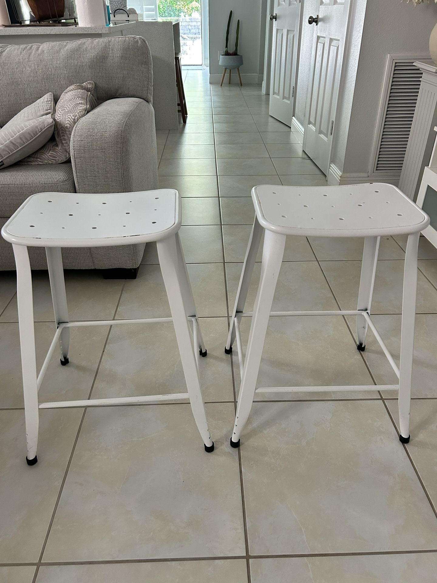 White Bar Stools