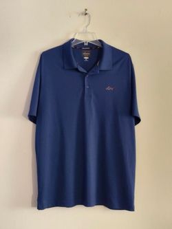 Greg Norman Performance Golf Polo Shirt Color: Midnight Blue, Size: XL.