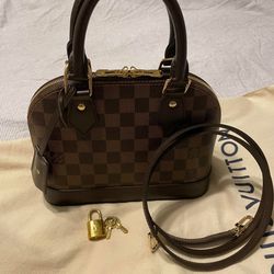Louis Vuitton, Bags, Authentic Louis Vuitton Alma Bb Damier Ebene