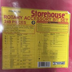 Storehouse Rotary Accessory Bit Set. 249 Pieces.