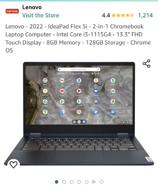 Lenovo 2-in-1 Chromebook Laptop Computer