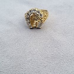 14k Solid Gold Horseshoe Ring
