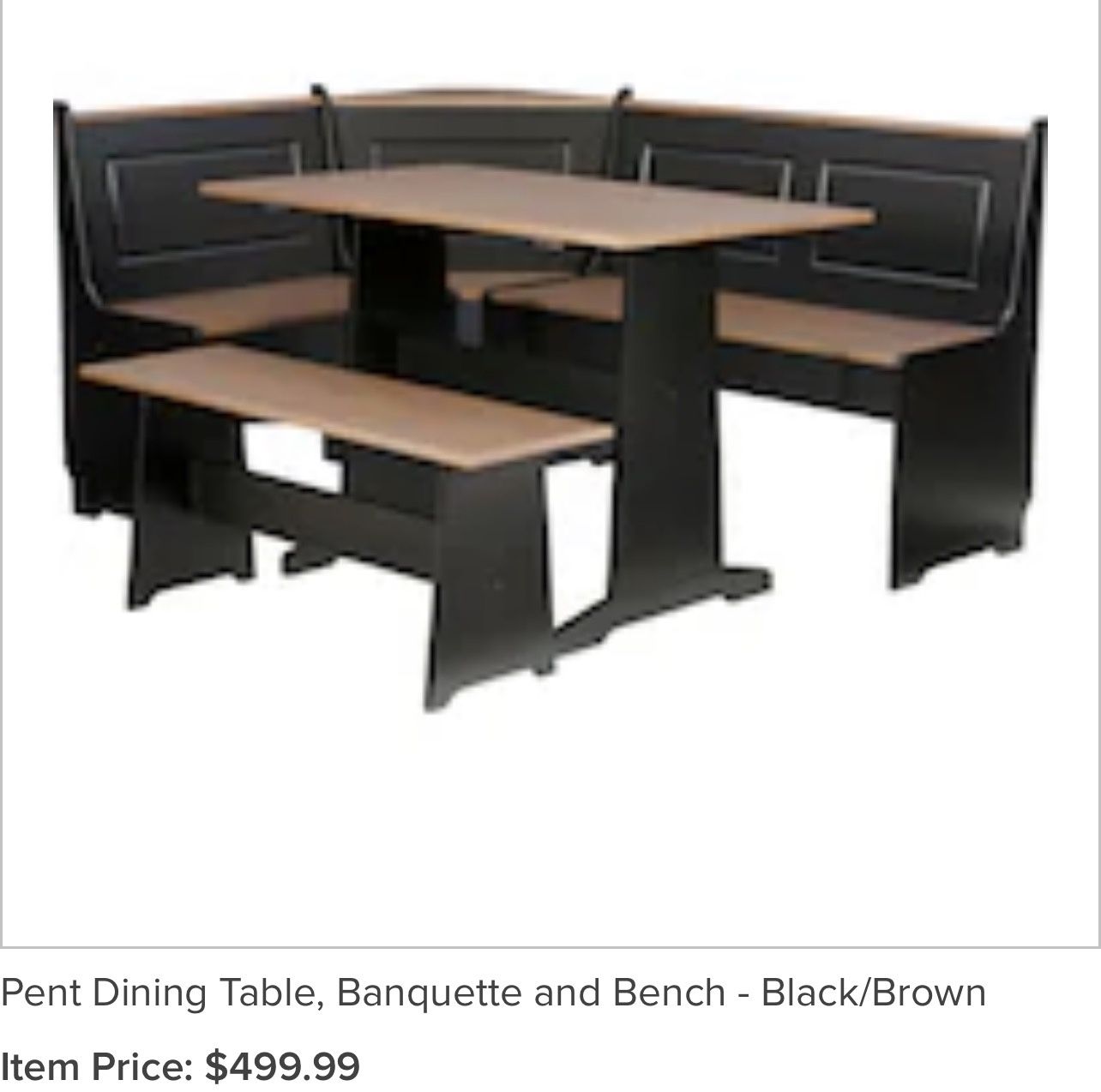$300 OBO Brand New Bench Dining Room Set$300