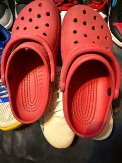 Red Crocs Classic Clogs