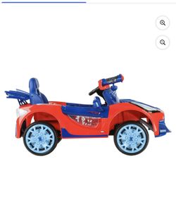 6V Spider-Man Super Car, Battery Powered Ride-on with Lights and Sounds,