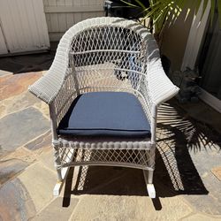 Wicker rocking chair