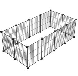 12 Panel Metal DIY Playpen for Small Animal Size Length 56",Width 24", Height 16" New Condition