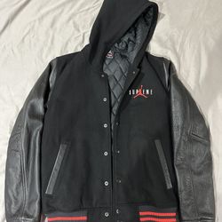Supreme Jordan Varsity Leather Jacket (Sz M)