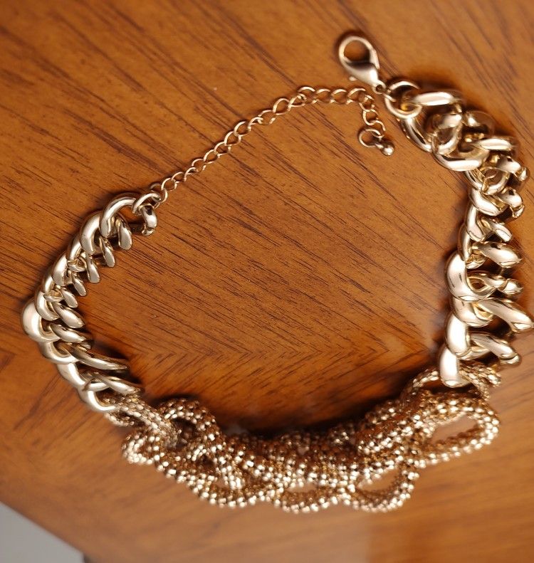 Gold Chunky Choker Necklace