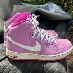 Pink Nike Air Force 1 High tops 