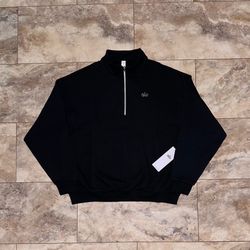 Alo Yoga Accolade 1/4 Zip Pullover Black NWT Quarter Zip Sweatshirt Size Large