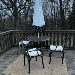 Patio Table Set & Umbrella