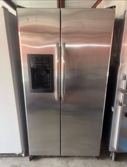 GE Stainless Steel Refrigerator And Freezer