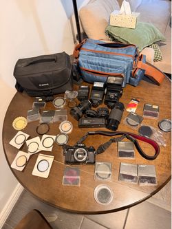 Minolta x-700 film camera bundle with lenses and accessories