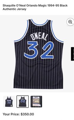 Shaquille O'Neal Orlando Magic 1994-95 Black Authentic Jersey
