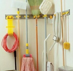 TWO 34” RUBBERMAID CLOSET ORGANIZERS - Rated 40lbs - Grey&Yellow