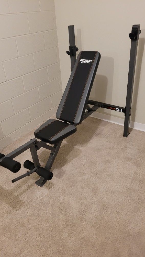 Weight bench fitness gear