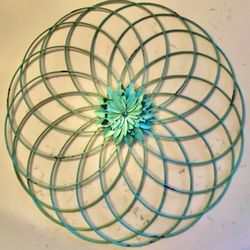 Teal Wall Decor 22”