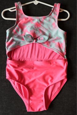 Girls One-Piece Swimsuit with Cutout