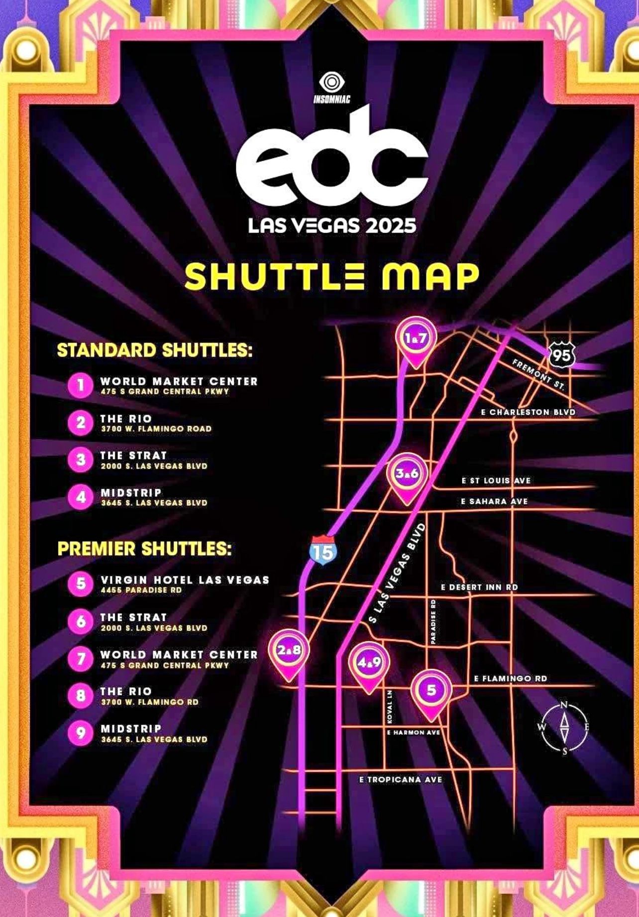 EDC LAS VEGAS 2025 SHUTTLE PASSES