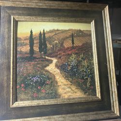 Framed Canvas Of France 