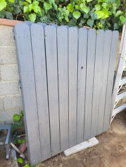 Wood gate