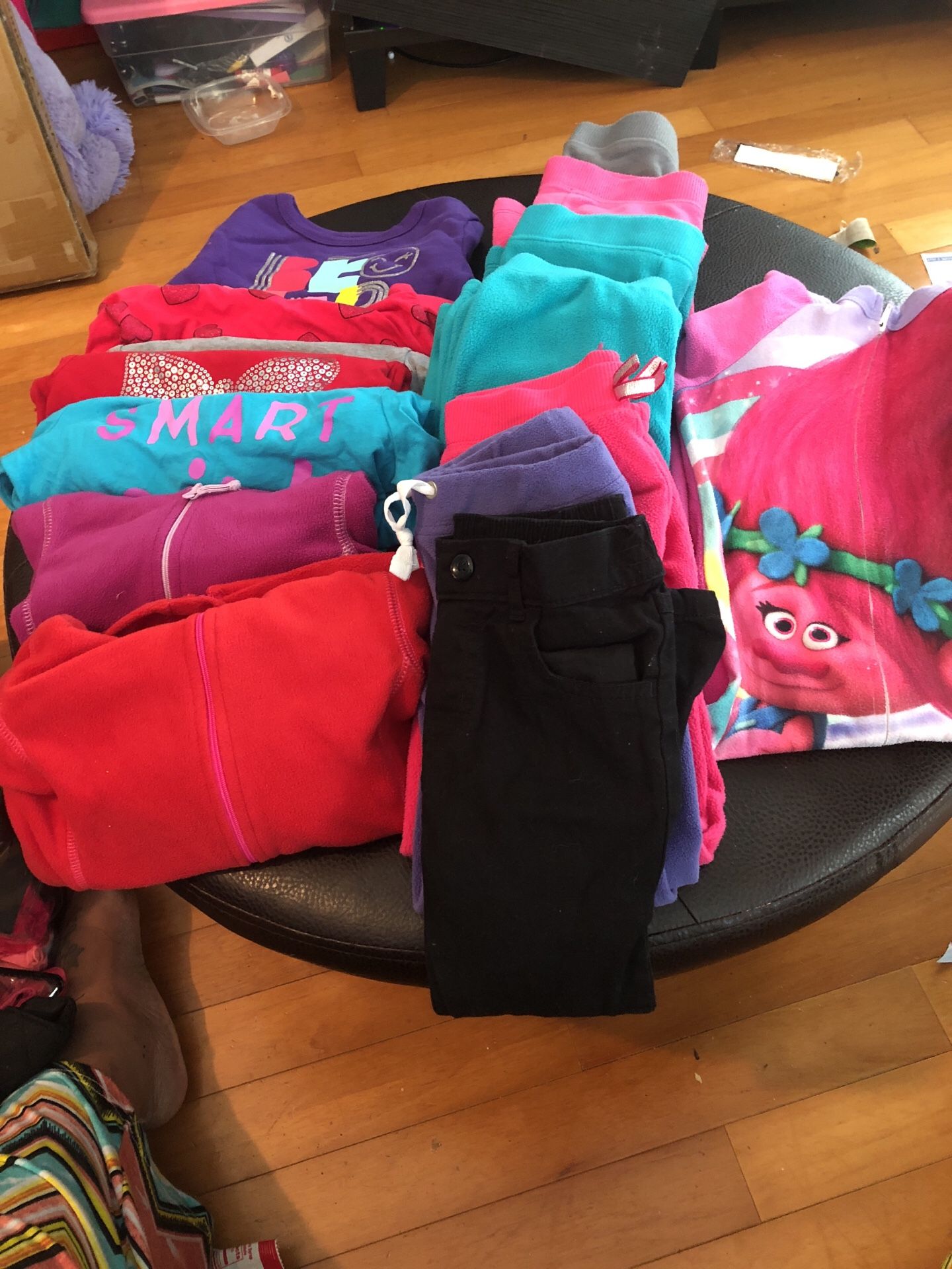 Fleece sweatpants and Jackets fleece trolls pjs long sleeve tops