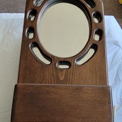 Antique Wooden  Frame Mirror 