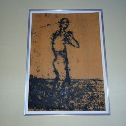 Original signed and dated artwork by Jean-Pierre Bourquin, French artist (1950–2020).