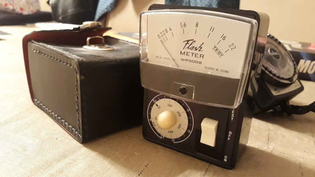 Vintage flash meters