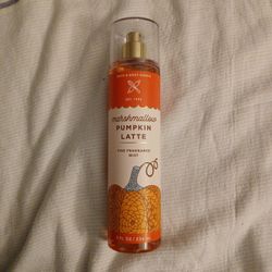 Marshmallow pumpkin latte body spray