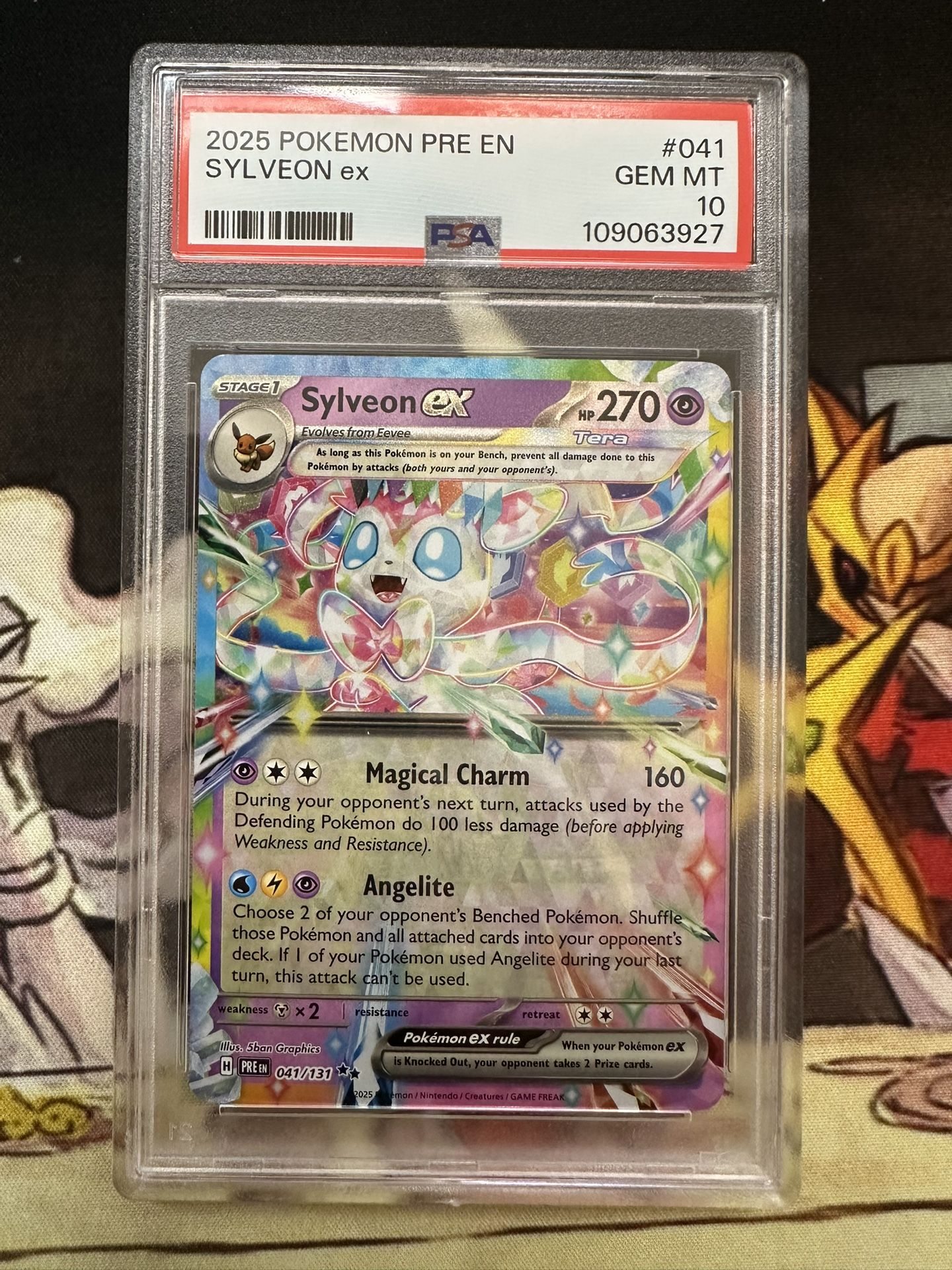 Sylveon Ex PSA 10 Slab