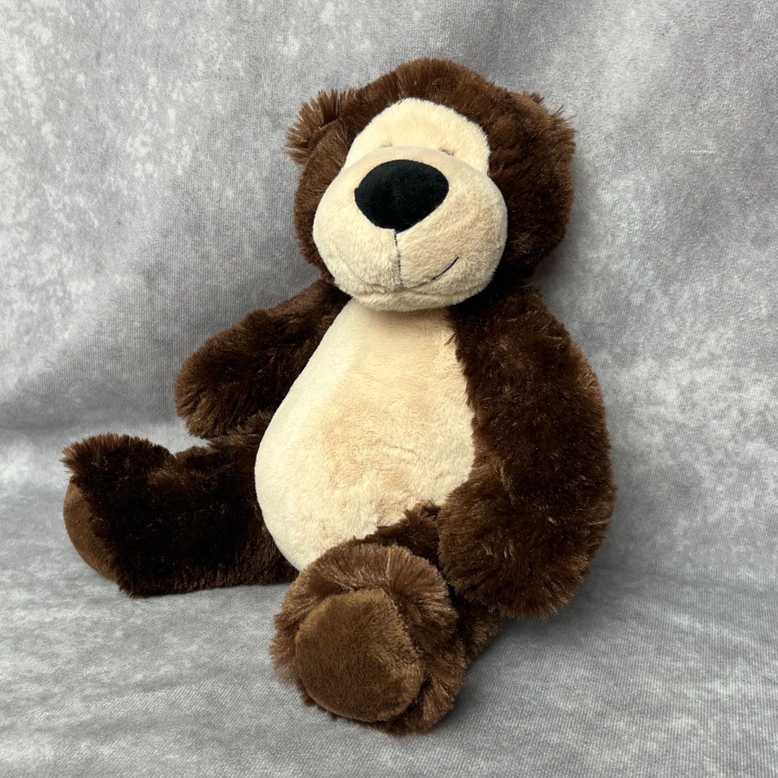 Aurora People Pals Brown Plush Bear 10” Seated Stuffed Animal Soft Toy Handmade