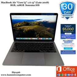 MacBook Air "Core i5" 1.6 13" (Late 2018) 8GB, 128GB "H91426"