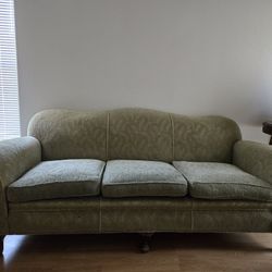 Vintage 1930  Camelback Horsehair Sofa