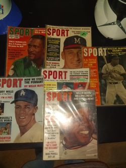 Vintage 1960"s Sport Magazines Lot Great Condition in Plastic Sleeves